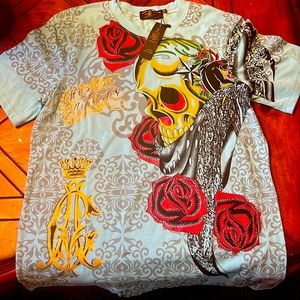 New with tags Christian Audigier t shirt. From clean non smoking no pet home.